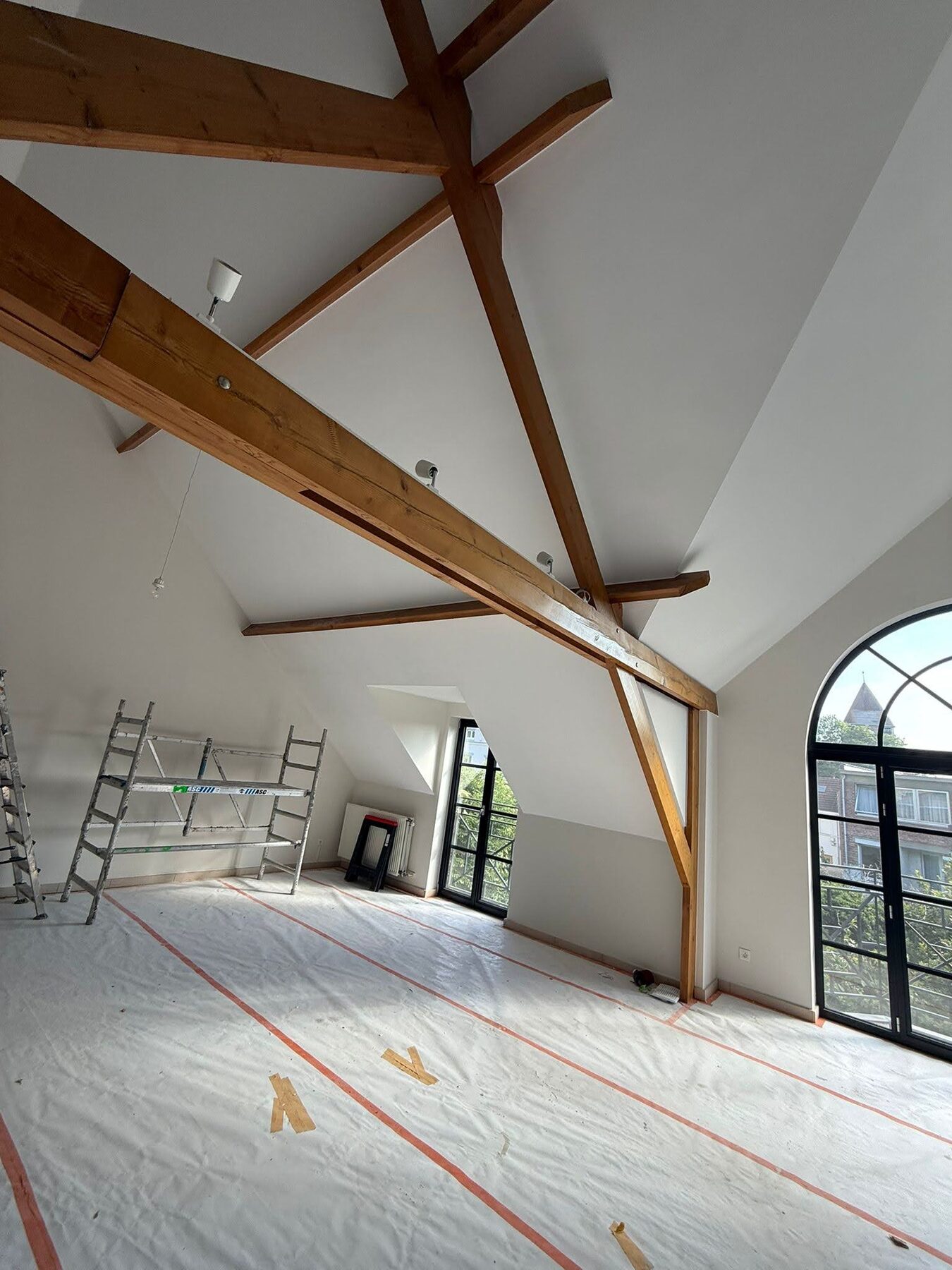 Interieur tijdens renovatiewerken op een CityPro-werf